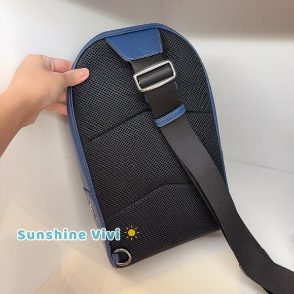 NWT Coach MEN'S West Pack With Star/Baseball Print CAX48 Deep Blue Multi - Picture 4 of 10